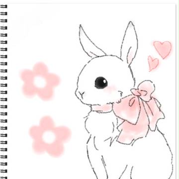 はるめかしいうさぎちゃん　らくがき
