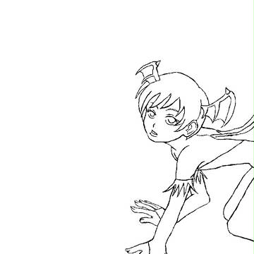 リリス線画