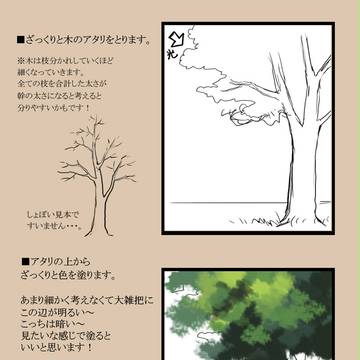 木のメイキング。