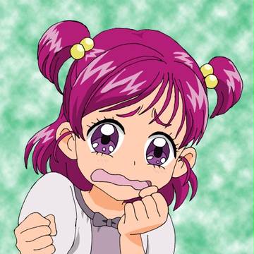 困った顔なのぞみさん。