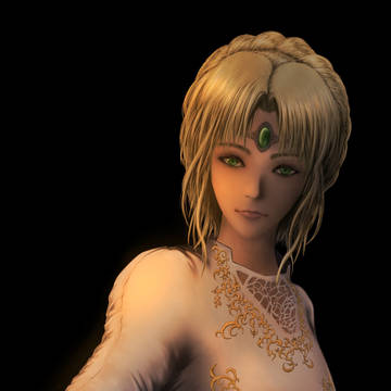 ウェディング姿の王女