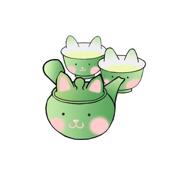 お茶ネコ( ^^) _U~~