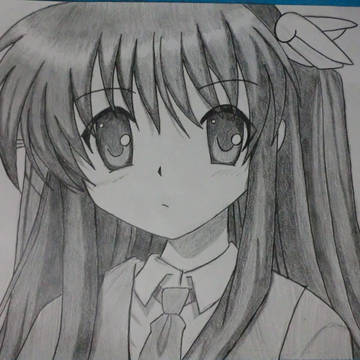 鳳ちはや 描いてみた