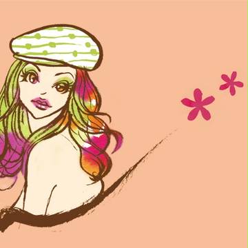 beret girl