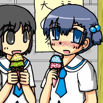 夏の学校帰り。