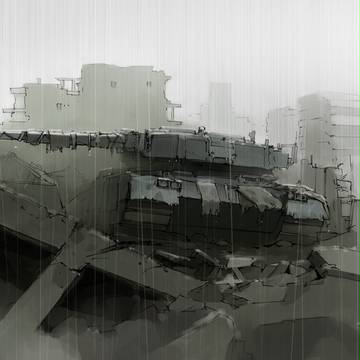 雨にうたれて