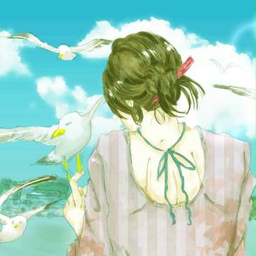 カモメと海