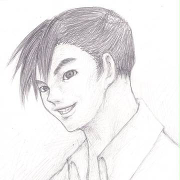 「BLACK LAGOON」のロックさんを描いてみました。
