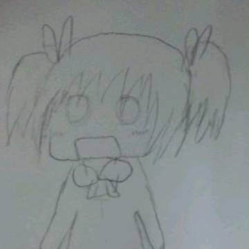 机の上の落書き
