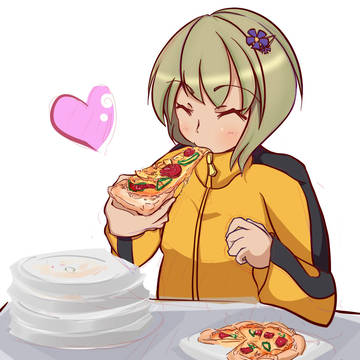 15話のピザ食べてるキッドちゃん可愛いかった！