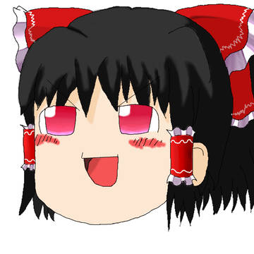 【手抜き風乙】ゆっくり霊夢を描いてみた