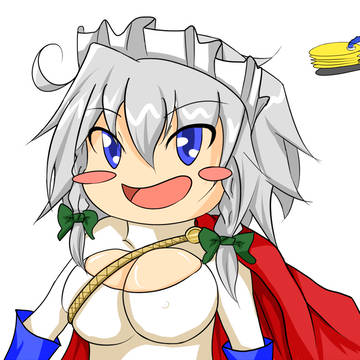 【デフォだから】咲夜さんがパワガの格好をしました【エロくない】