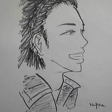 松本潤の横顔。