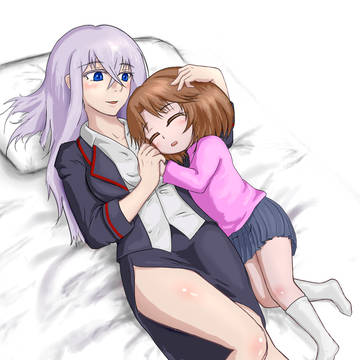 ミサキさんに添い寝してもらうイメージ