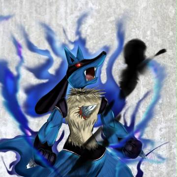 殺意の波導に目覚めたルカリオ