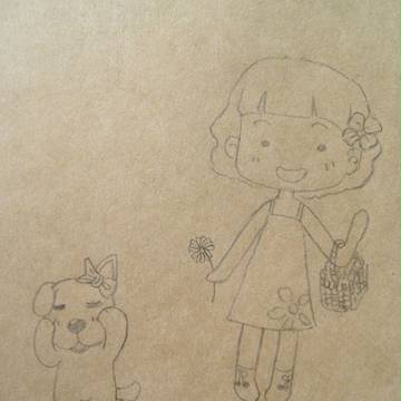 彼女と犬