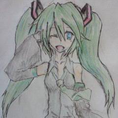 ミク描いてみた