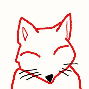きつね(色無し)