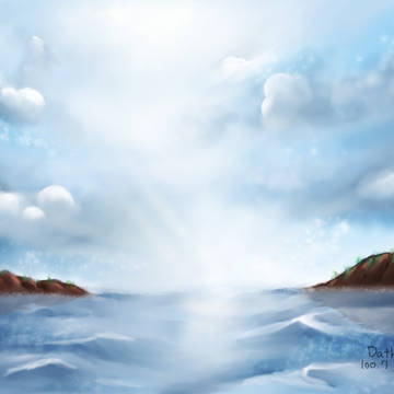 天空+海