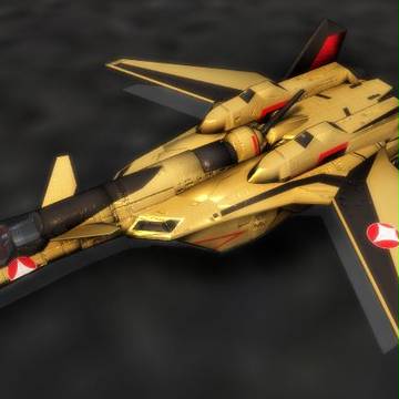 MMDでYF-19にシンプルメカシェーダかけてみた