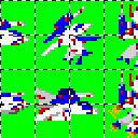 マクロス風ドット絵【変形パターンアニメーション】