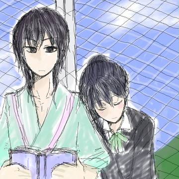 【恋愛交流】屋上で、【絵師羽生蛇】