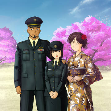 桜の一家