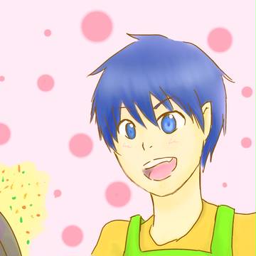 燐がチャーハン的なものを作ってるだけの絵