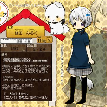 【ぴくわんこ】鎌田みるく【キャラシ】