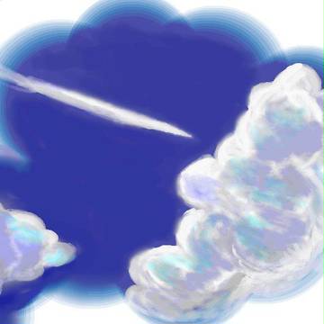 水彩LITEで描いた空