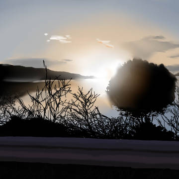 風景をサラサラと・・・