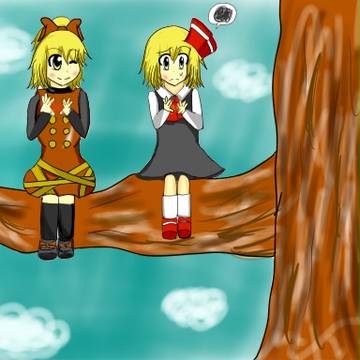 ヤマメとルーミアの昼下がり