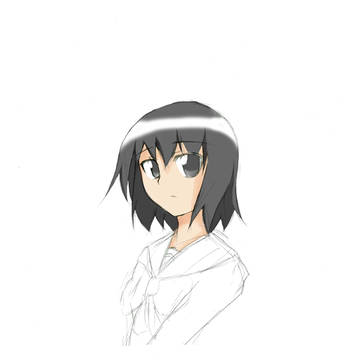 顔だけ塗ってみた