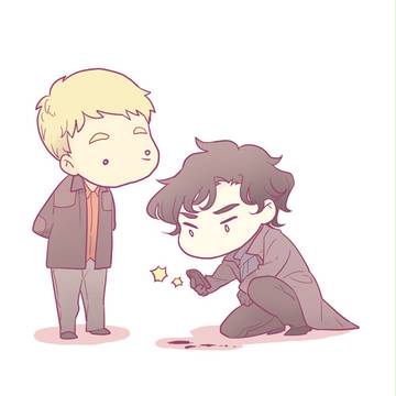 Sherlock/John/Lestrade