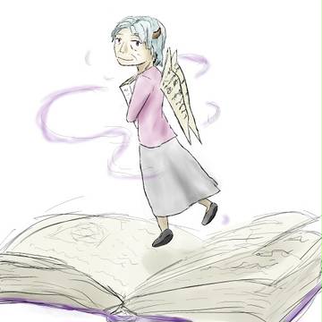 本に棲む精霊的な。