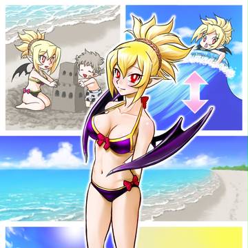 姫様初めての海