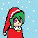 ドット絵　【サンタさん】
