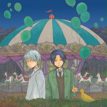 夜の遊園地