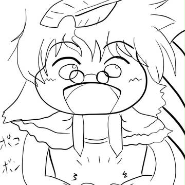 とあるたぬたぬが可愛すぎて衝動的に描いた（ネタばれ注意