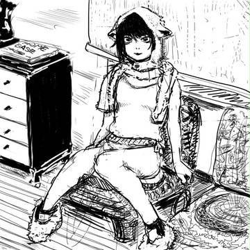 かぶりもの少女