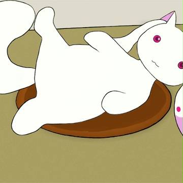 お皿の上のキュウベエ