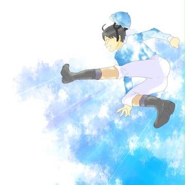 飛び越える