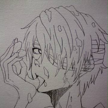 べったべた(線画