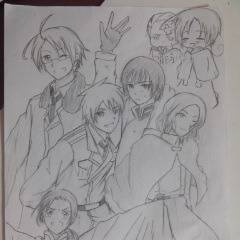 ヘタリア初描き!