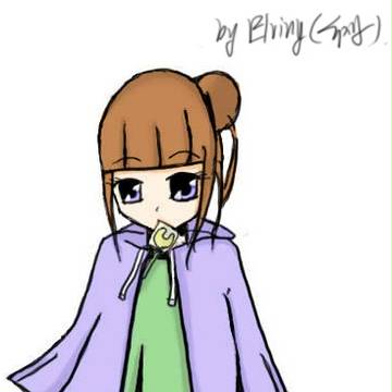 茶色の髪の少女