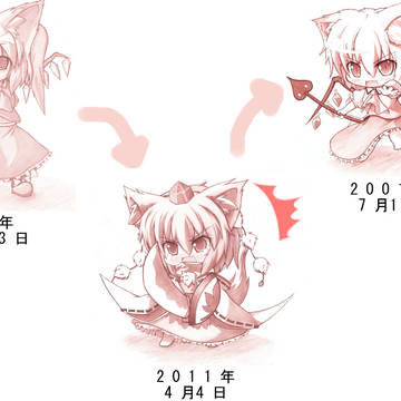 過去の絵と比べてみた