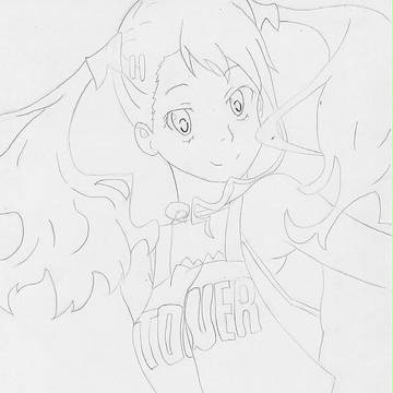 安城鳴子　線画