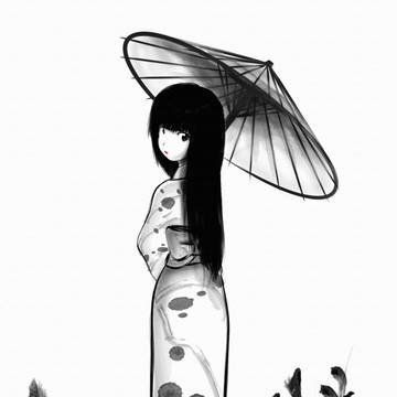 日傘少女