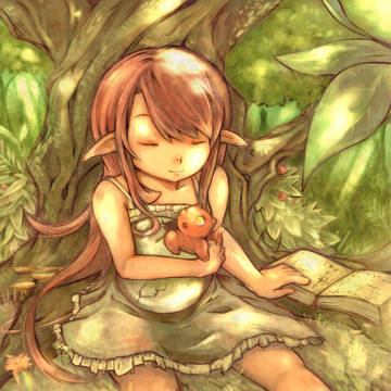 少女と子ドラゴン