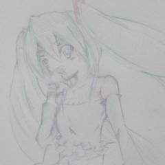 ミク描いてみた